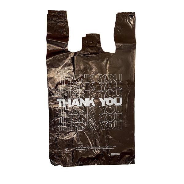 ECO-Friendly Plastic T Shirt Shopping Bags , White Colour With Printing , HDPE material