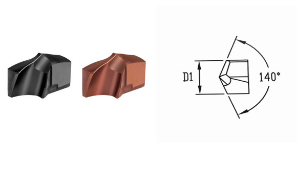 5D Crown Drill Bit Tungsten Steel Spiral Flute Step Drill Indexable Deep Hole Drilling Tools