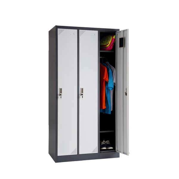 Waterproof Durable Parcel 0.176CBM 3 Doors Metal Lockers