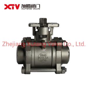 Buy cheap US Three Piece Butt Welded Ball Valve with High Mounting Pad and Relief Function product