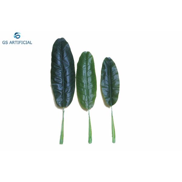 Mini Plastic Artificial Plant Leaves Pest Free For Photographic Props