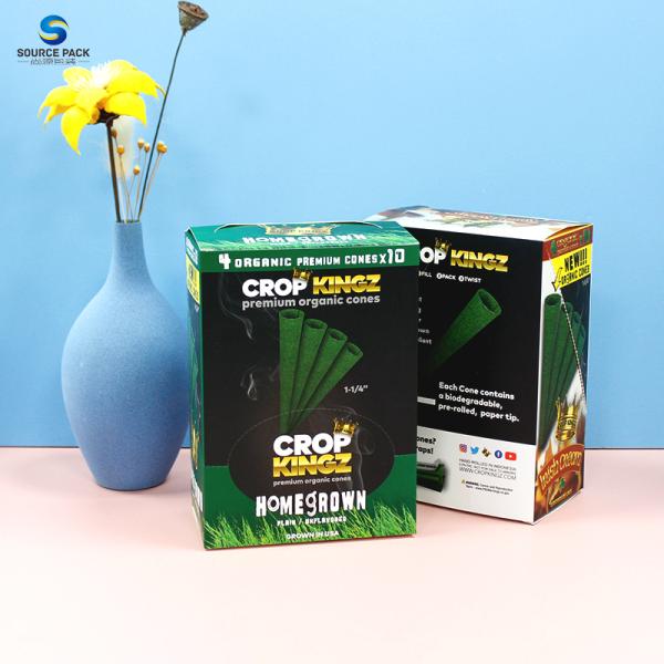 Pre Roll Tobacco Cigar Packaging Boxes Cardboard Paper Tuck Top End