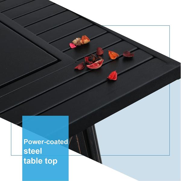 50,000 BTU Outdoor Propane Fire Pit Brazier Bench Gas Square With Blue Fire Glass