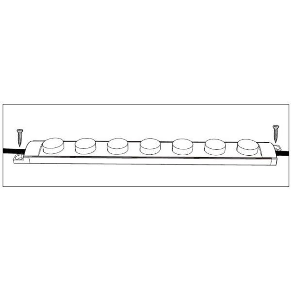 24VDC 125LM/W Linear LED Wall Washer Light RGB DMX For Outdoor