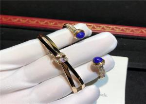 Buy cheap Elegant 18K Gold Diamond Bracelet As Wedding Anniversary / Birthday Party Gift product