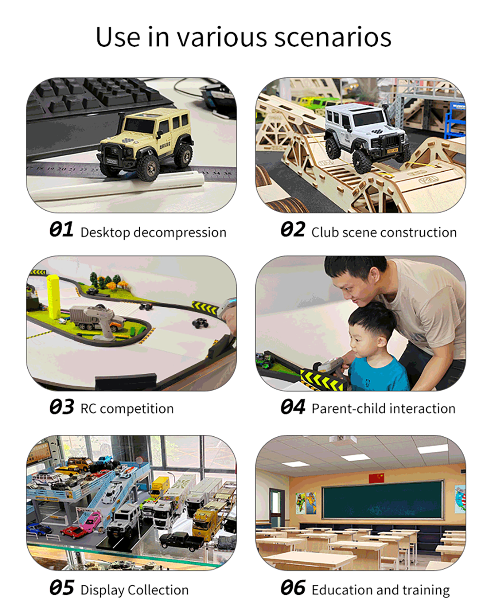 LDARC X43 1/ Mini RC Remote Control Model Car Desktop Crawler RTR 4WD Code Rolling Adult Children's Toys