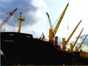 China Hydraulic cargo crane offshore marine crane supplier on sale