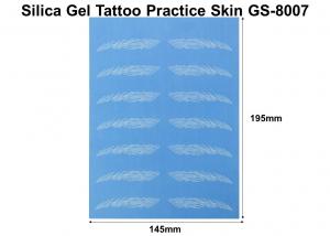 China Soft Silicone Tattoo Practice Skin Size 195mm*145mm For Beauty School Students on sale