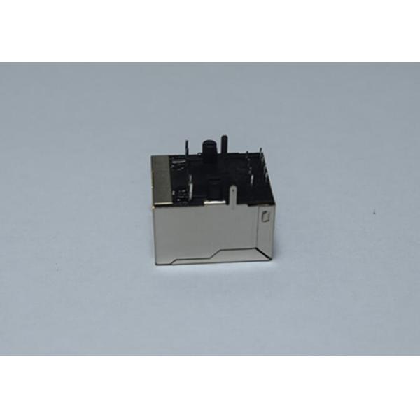 8P8C Shield Single Port Rj45 Jack Connector , Cat6 RJ45 Connector 100base-T