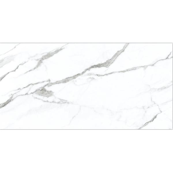 White Color Floor 1800x900mm Marble Look Porcelain Tile