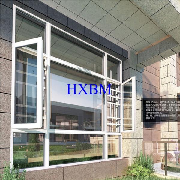 Double Layer Aluminium Windows And Doors For Commercial Buildings Hollow Glass