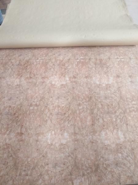 Quality Golden Camphor Burl Paper Backed Veneer Sheets 4' x 8' for sale