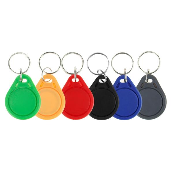 Access Control Printable 13.56MHz IC M1 S50 Keyfobs Tags Smart RFID Key Finder Card Keychain ABS Waterproof