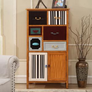 Buy cheap 6 Drawer Vertical NC Painting Solid Wood Storage Cabinet Family Room Furniture product