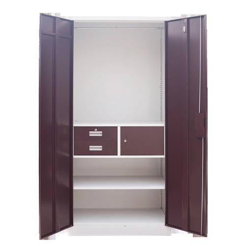 Knock Down Metal Wardrobe Cabinet