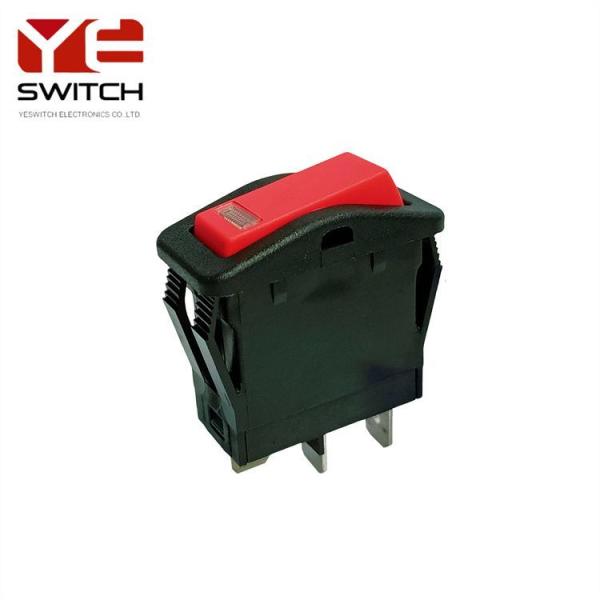 Red Rocker Waterproof Light Switch 1500VAC Automotive Momentary Push Button Switch