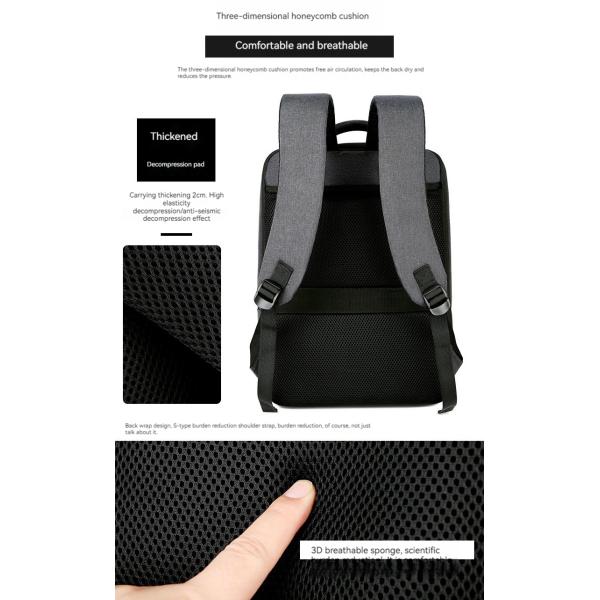 Custom Logo Business Backpack with Large Capacity and Anti-Theft Oxford Material