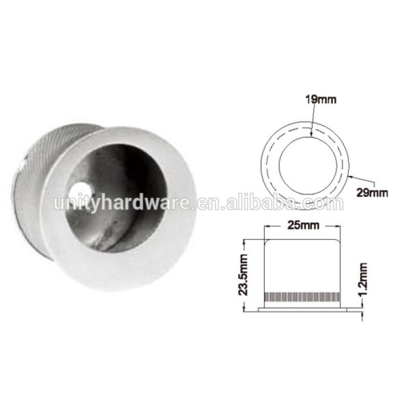 Stainless Steel Flush Bolt Door Accessories for Fire Door Easy Installation Different Length Option