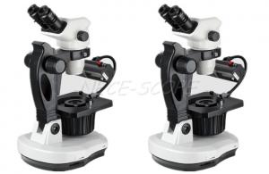China 0.67X - 4.5X Fluorescent Zoom Gem Stereo Microscope With Digital Camera on sale