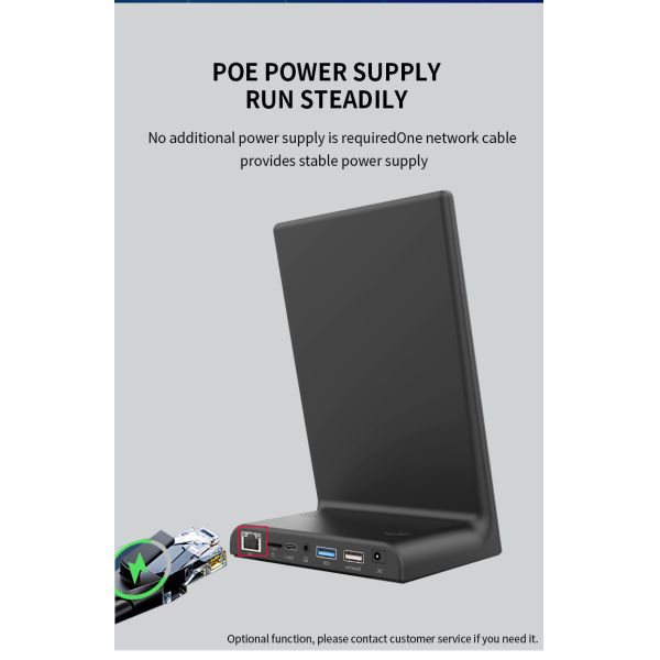 13.3inch RK3568 L shape desktop android tablet pc POE business kiosk restaurant othering