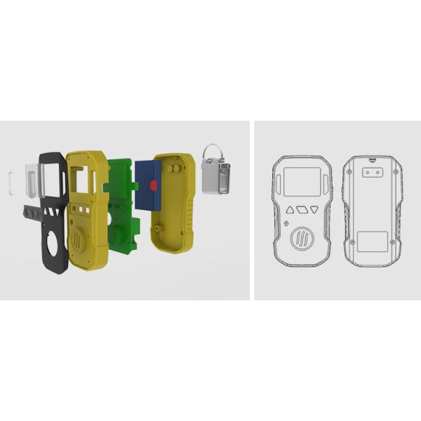 Easy Operate Portable Gas Detector , H2s Gas Analyzer For Industrial