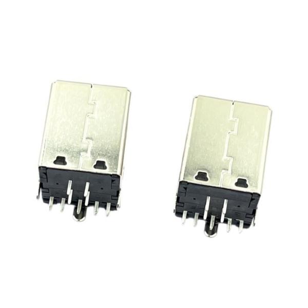 USB3.0 Type B Female PCB USB DIP Connector Socket Black HF 180 Degrees T Shape