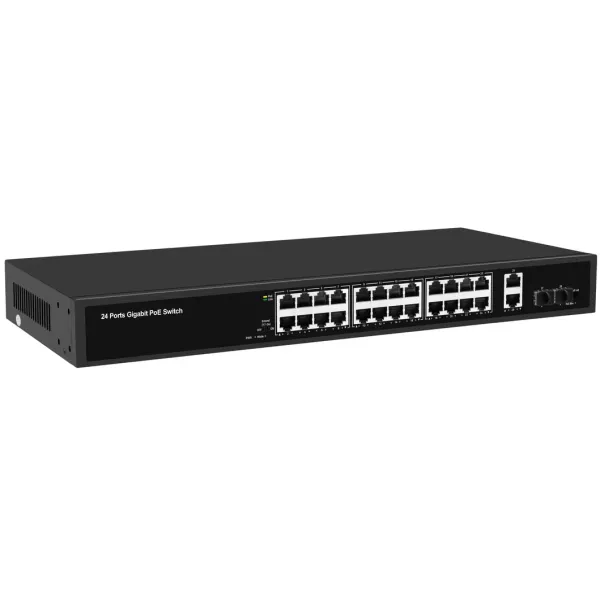 Poe Switch Supports Automatic Port Rollover Auto Mdi/Mdi 10/100/1000m Self-Adaptive Support IEEE 802.3X Full-Duplex Flow Control