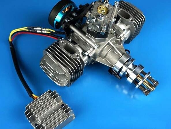 Dle 60cc Twin Uav Engine With 14v180w Power Generator System