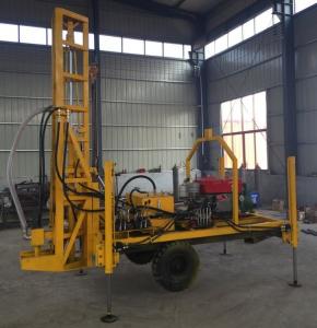 China 90r/Min 18.5kw Well Drilling Machine Trailer Mounted on sale