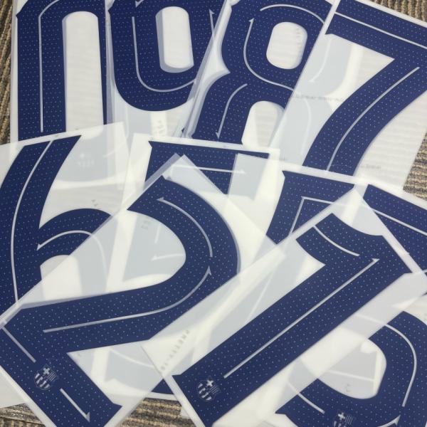 Machine Washable Pressure Sensitive Heat Transfer Numbers in Multiple Colors for Custom Screen-Printed Jersey Logos