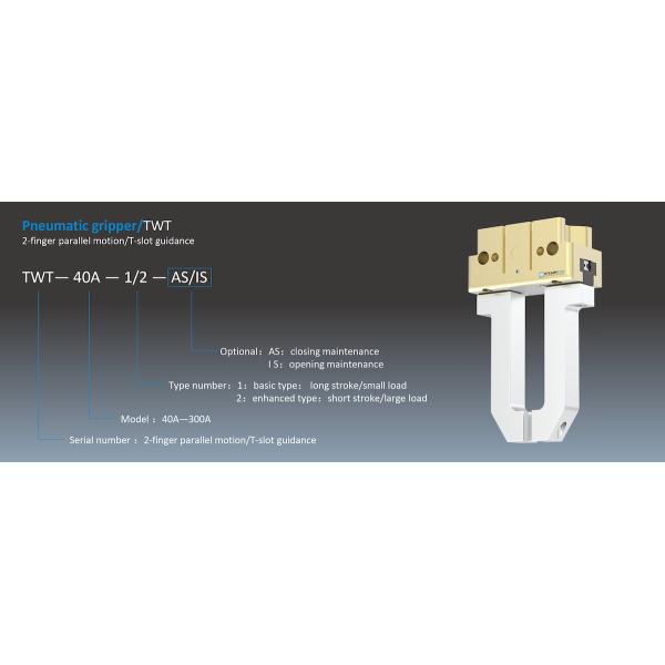 TWT Two Jaw Parallel Pneumatic Gripper Pneumatic Parallel Jaw Gripper Customizable