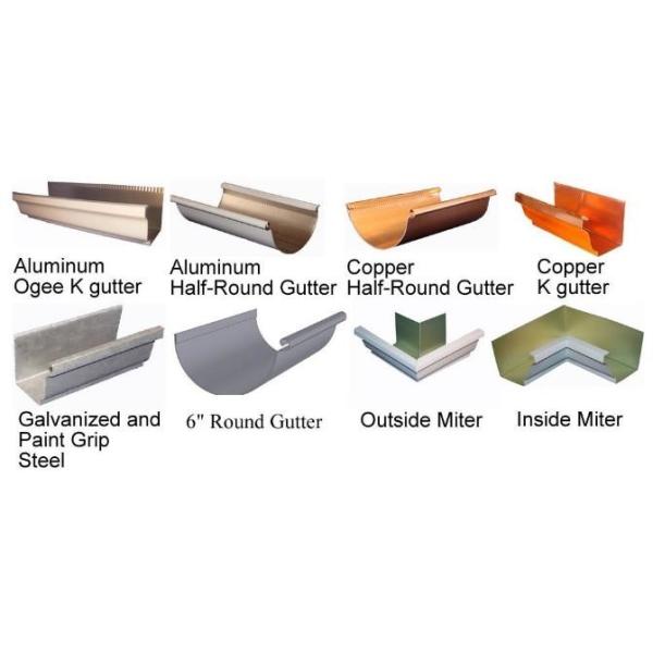 Rain Gutter Roll Forming Machine Construction Material Roofing 450mm - 550mm Inner Diameter