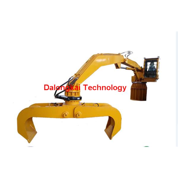 Large Orange Grapple Machine For Steel Scrap Grab And Sub Refining Hydraulic