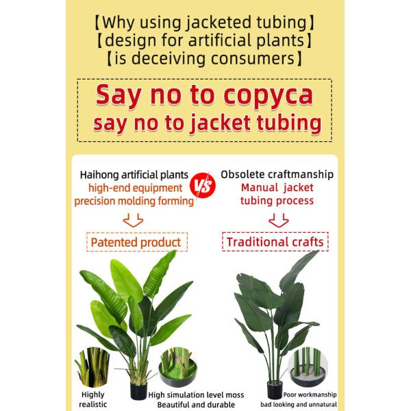 Artificial Bird of Paradise Plant 6.8FT - Luxury Faux Palm Tree in White Planter for Indoor Office Decor