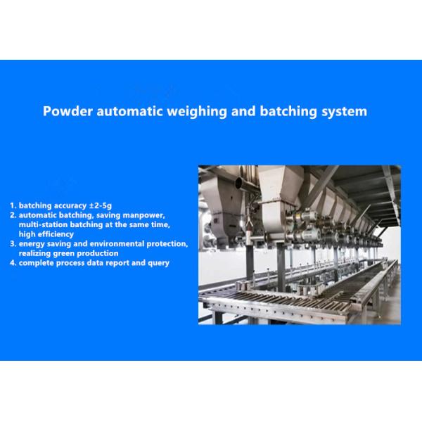 Automatic Powder Feeding Batching Mixing Line Batch Weighing Machine For Cement Glue/Putty Powder