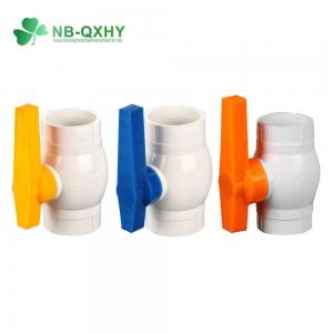 China High Pressure Long Handle PVC Compact Ball Valve for Straight Through Type Channel Samples on sale