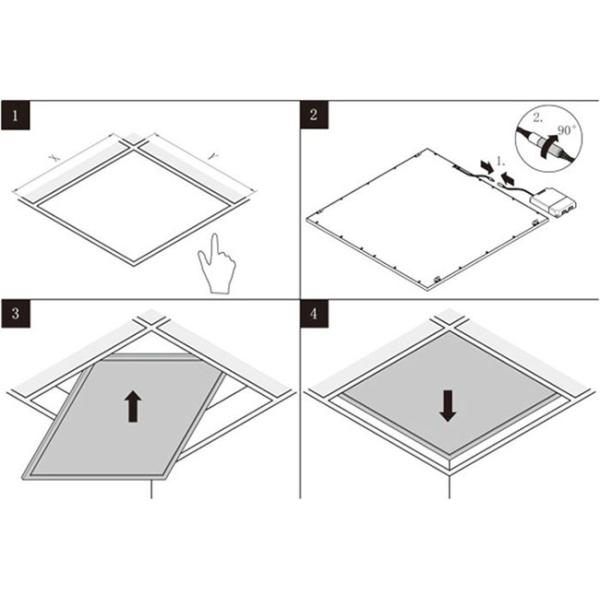 LED Panel Light 36W 48W Office Square LED Ceiling Panel Light