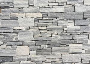 China Cloudy Grey Quartzite Z Stone Cladding,Natural Thick Culture Stone Veneer, Z Cut Stacked Stone on sale