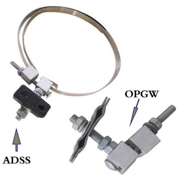 ADSS OPGW Type Cable Down-Lead Clamp On Pole Tower