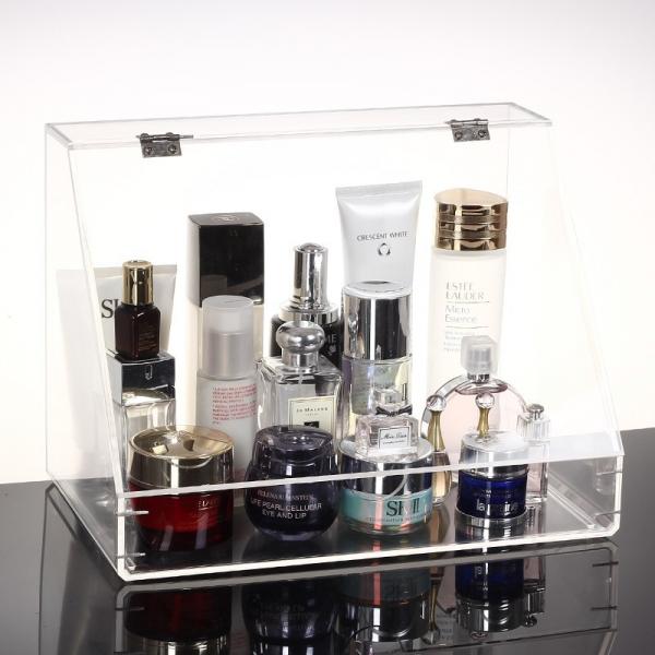 Plexiglass Makeup Display Stand Clear Acrylic Storage Box Plastic Organizer
