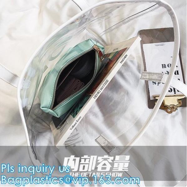 popular big handbags PVC printing women bag, Shoulder Bags Popular Women Beach Bags, shoulder designer luxury designer h