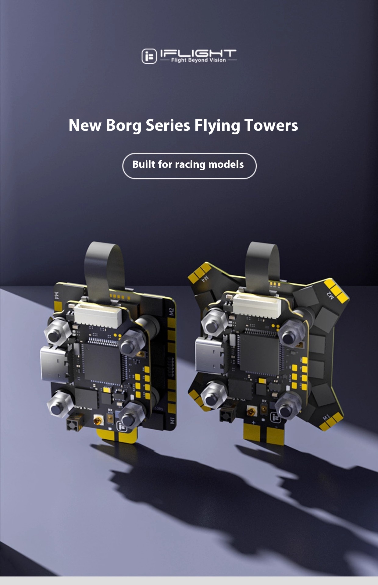 Iflight Borg 5S RX Flight Controller 60R 60RS 4-IN-1 ESC 3-8S FC Stack Built-In ELRS 2.4GHz Receiver for Racing Fpv Drone Parts