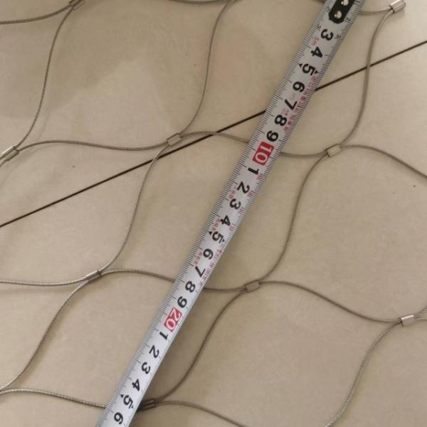 Customized Balustrade Cable Mesh Diamond Mesh Orientation for Customized In Width And Length