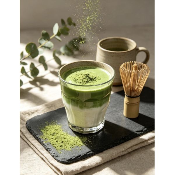 Private Label Ceremonial Grade Matcha Raw Material Vibrant Green Tencha Green Tea Powder