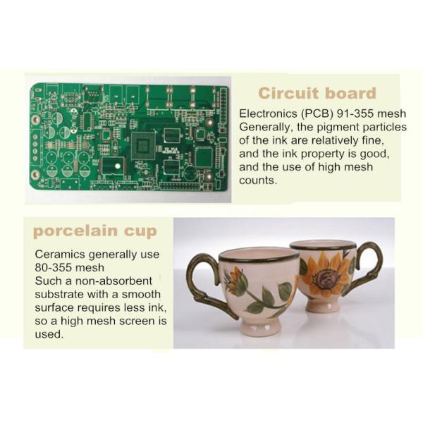 110 mesh PCB printing mesh, 43T-90W circuit board printing mesh High tension/precision/wear-resistant ceramic mesh