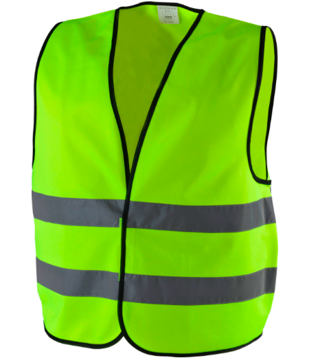 Non - Toxic Yellow Reflective Vest Breathe Freely Suit For High Temperature Place
