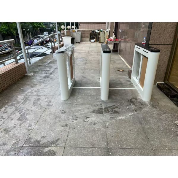 Curved Swing Turnstile Gate 1.2mm Thickness For Corporate Access Control
