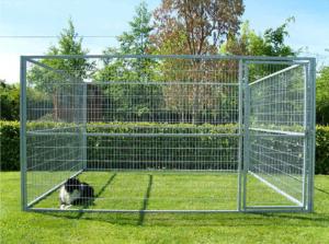China Zinc Plating Movable Metal Dog Kennel Outside Dog Cages For Large Dogs on sale