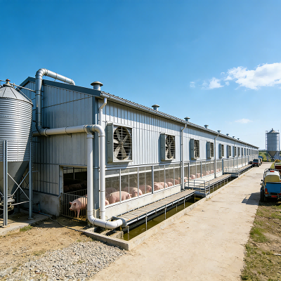Multi Layer Agricultural Steel Frame Buildings Recyclable Anti Corrosion