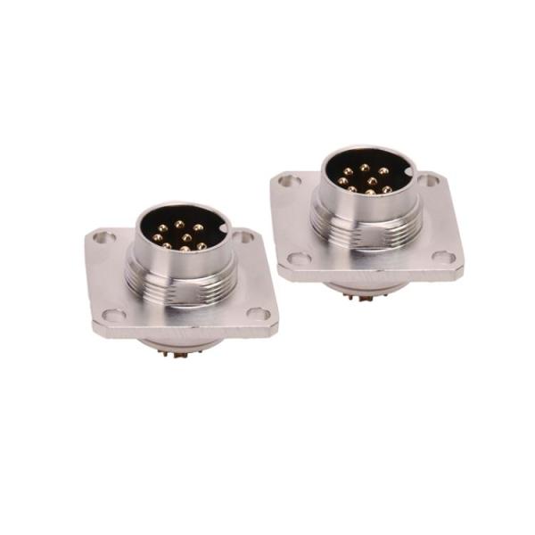 M16 (4) M16 8 Pin AISG Waterproof Connector Solder Locking IP67 For Automotive